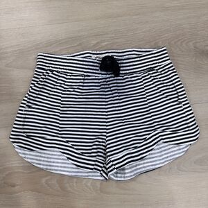 Billabong Girls Striped Shorts, Black and White, Size M (10)